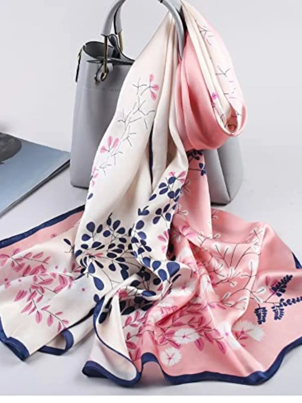 100% Mulberry Silk Long Scarf Women Oblong Shawl Wrap Neck Headscarf Gift